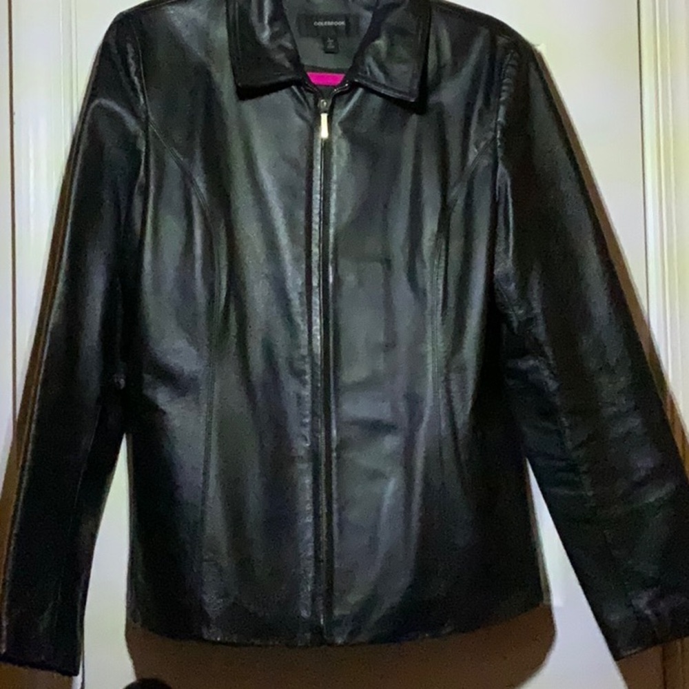 Colebrook Black Large Leather Jacket